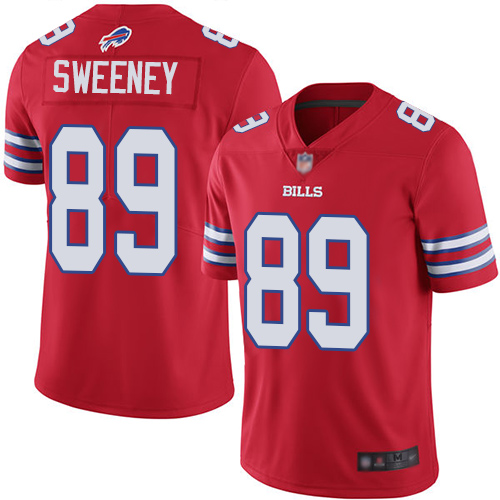 Men Buffalo Bills #89 Tommy Sweeney Limited Red Rush Vapor Untouchable NFL Jersey->buffalo bills->NFL Jersey